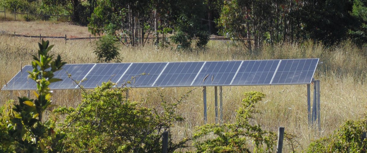 Sistema de energía solar, sustentable y renovable.